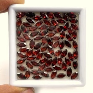 Natural Mozambique <b>Garnet</b> Marquise Cut Faceted Loose Gemstone Red <b>Garnet</b> Stone For Jewelry Making Wholesale Price Bulk 4MM 8MM - Product Image 2