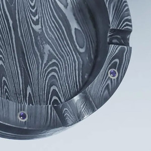 Luxury Damascus Steel <b>Ashtray</b> Handmade Metal Smoking <b>Ashtray</b> with Deep Bowl Design Durable Decorative Accessory - Product Image 6