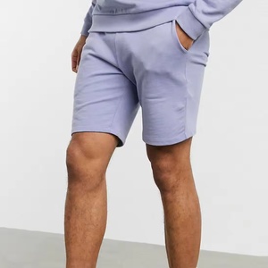 Conjunto de Sudadera con Capucha y Pantalones Cortos de Verano para Hombre 2026, Color Sólido, Tejido Grueso, 2 Piezas, Ropa Urbana Personalizada, Transpirable, Servicio OEM - Product Image 5