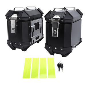 Boîte à bagages rigide pour <span class=keywords><strong>moto</strong></span> en aluminium, coffre de tourisme, sacoches latérales pour Honda Yamaha Suzuki <span class=keywords><strong>Kawasaki</strong></span> - Product Image 1