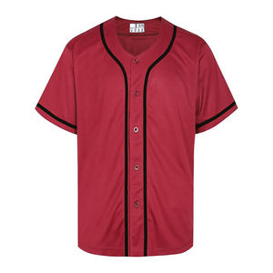 Camisetas de Béisbol de Calidad, Material de Poliéster de Alto Rendimiento, Cierre Tradicional con Botones, Malla Transpirable para Ventilación y Comodidad - Product Image 1
