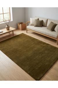 Alfombra Moderna de Lana Hecha a Mano con Pelo Estructurado y Base Antideslizante para Mayor Durabilidad y Retención de Forma, Ideal para Sala de Estar y Dormitorio - Product Image 2
