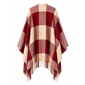 Delta Sigma Personalizado | Capa de la hermandad Theta con logo bordado en la parte delantera, diseño de bloques de color rojo y blanco para ropa griega femenina. - Product Image 3