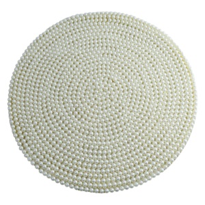 Sets de table écologiques de forme irrégulière avec motif de perles florales vintage pour la décoration de la maison, les dîners, les fêtes et les mariages - Product Image 3