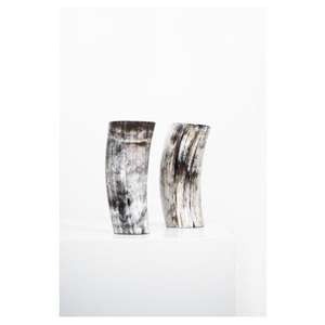 ชุดแจกันดอกไม้ทำจากเขาควายโบราณที่ยั่งยืนทนทาน ตกแต่งสไตล์เรียบง่ายด้วยดีไซน์จากเขาควายธรรมชาติ - Product Image 2