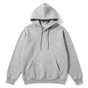 Sudadera Personalizada con Cuello Redondo, 100% Algodón, Sudadera Oversize con Cuello Redondo, Diseño Liso, Sudadera Blanca Estilo Urbano, Talla Grande - Product Image 6