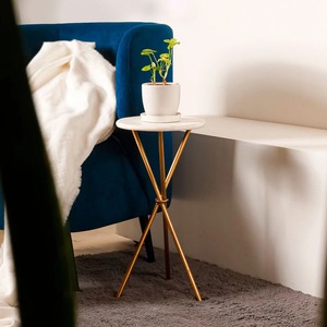 Jardinière de luxe faite à la main en bois rond avec incrustation de nacre et support en métal noir pour la décoration intérieure et extérieure - Product Image 2