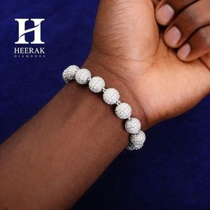 Pulsera de Lujo con Diamantes Engastados, Oro de 14K, Diseño de Bolas Redondas, Estilo Disco, Joyería Hip Hop Unisex - Product Image 6