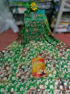 Vestido de Lujo 2026 para Niñas, Modelo Fransawi Dirac, 100% Seda/Mezcla de Algodón y Poliéster, Tela Jacquard con Diseño Floral y Lentejuelas Doradas - Product Image 5