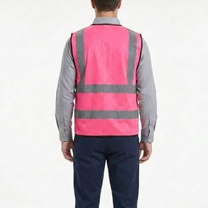 เสื้อกั๊กสะท้อนแสงสำหรับงานก่อสร้าง ยอดขายดีที่สุด มองเห็นได้ชัดเจน พร้อมสายรัด - Product Image 2