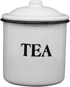 Modern Light Weight Kitchen Storage Metal Container <b>Set</b> - <b>Coffee</b>, <b>Tea</b>, <b>Sugar</b> White Containers <b>Set</b> of 3 in affordable Price - Product Image 3