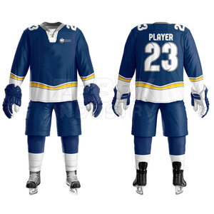 Uniforme de Hockey sobre Hielo Ligero y Transpirable de Poliéster, Servicio OEM, Conjunto de Jersey con Impresión Personalizada, Ajuste Cómodo para Deportes de Equipo - Product Image 2