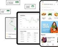 Application mobile de livraison d'épicerie au Mexique pour les achats en ligne, produits frais, livraison rapide à domicile, paiements sécurisés, compatible Mac et multi-OS