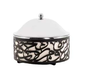 Ensemble de casseroles décoratives de luxe en acier inoxydable avec couvercle, chauffe-plats isolé, bol de service, ustensiles de cuisine pour table à manger - Product Image 2