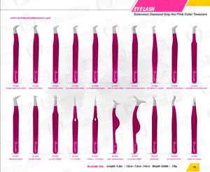 Custom Logo 45 Degrees Stainless Steel Fiber Tip <b>Eyelash</b> Extension Tweezers Easy-to-Use False Volume <b>Applicator</b> for Beauty - Product Image 6