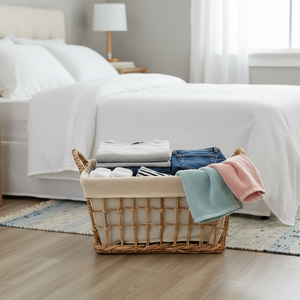 Wholesale Natural Water Hyacinth <b>Basket</b> Handcrafted Woven Storage Bin Eco-Friendly Organizer for <b>Laundry</b> Clothes Toys Durable - Product Image 5