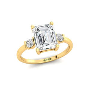 Anillo de Compromiso con Diamante de Laboratorio con Corte Brillante Redondo Certificado por IGI, para Hombre y Mujer, Oro de 14k y 18k, Diamante Cultivado en Laboratorio de 2 Quilates, Anillo Solitario de Lujo - Product Image 2