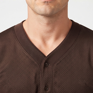 Maillot de baseball sublimé de haute qualité, entièrement boutonné, pour homme, manches courtes - Product Image 5