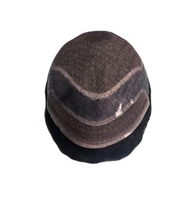 วิกผมแท้ Taz Hair BD แบบติดด้านหน้าสำหรับผู้ชาย ผมแท้แบบอินเดีย ทรงวอเตอร์เวฟ พร้อมแผ่นปิดกลางศีรษะ - Product Image 3