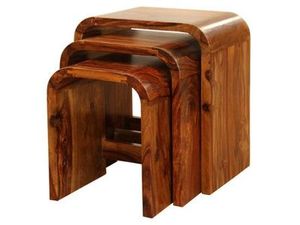Luxury Wooden <b>Rectangle</b> Nesting <b>Side</b> <b>Tables</b> Premium Handmade Tabletop Finish | Wholesale Bulk Orders - Product Image 2