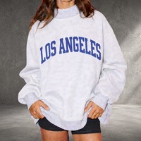 Sweat-shirt oversize à col montant pour femme, qualité supérieure, manches longues, col haut, pull décontracté d'hiver, vêtements personnalisés OEM