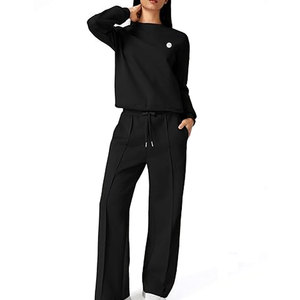 Ensemble de survêtement tendance pour femmes, léger et assorti, idéal pour la maison, les voyages, les sorties décontractées et les activités quotidiennes - Product Image 2