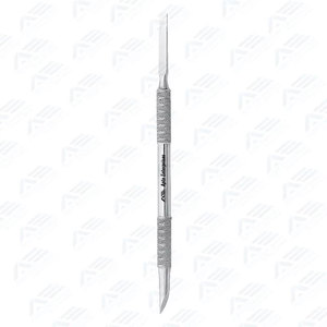 Râpe à cuticules et callosités professionnelle à double extrémité en acier inoxydable avec tête biseautée pour soins de beauté - Product Image 2
