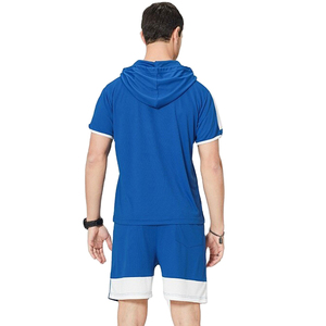Conjunto de Sudadera con Capucha y Pantalones Cortos de Algodón 100% para Hombre, Diseño Casual de Invierno, Personalizable, de Alta Calidad, Cortavientos, de Secado Rápido - Product Image 4