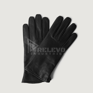 Gants de moto en cuir véritable en gros, logo personnalisé, faible MOQ, marque privée, marron, style Cafe Racer, compatibles écran tactile - Product Image 1