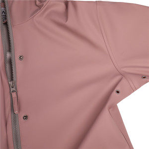Trendy <b>Pink</b> Rain <b>Jacket</b> <b>Waterproof</b> Hooded Coat for Women Soft Matte Fashion Rainwear Casual Outdoor Windbreaker Elegant Top New - Product Image 4
