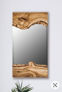 Handmade Solid <b>Wood</b> Frame Mirror Wall Mounted Decorative Wooden Mirror for Home Living Room Bedroom Hotel Decoration <b>Wood</b> Frames - Product Image 5