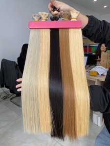 Genius 100g extensions de cheveux humains à trame plate textures droites soyeuses 7% de réduction sur les ventes flash - Product Image 2