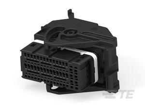 Conectores de Cable Redondos Automotrices Macho/Hembra de Cobre IP67 con Carcasa de Nylon, Bloque de Conectores de Plástico Negro 1-2005465-2 - Product Image 3