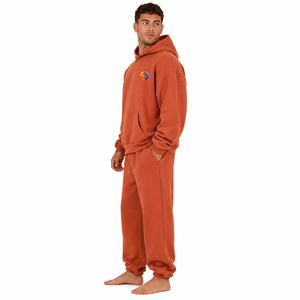 Combinaison en polaire surdimensionnée pour homme, conçue avec un tissu en polaire épais, coupe ample confortable, toucher doux et chaleur douillette pour la maison et les voyages. - Product Image 4