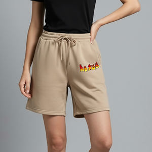 Wholesale Custom Logo Hot Shorts Quick Dry Breathable Ladies Running Sweat Shorts 100% Cotton Fleece <b>Elastic</b> Waist ladies Shorts - Product Image 4