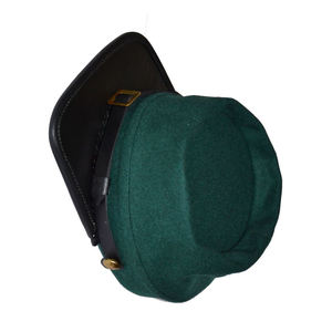 Gorra de caballería estadounidense del ejército civil, modelo Kepi, de lana de color sólido con trenza dorada. - Product Image 3