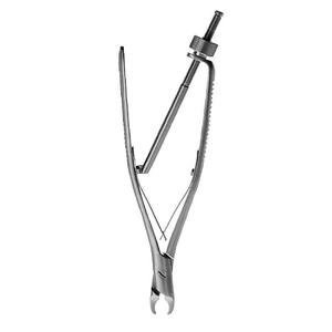 Pinzas Ortopédicas Profesionales Ulrich para Sujeción de Huesos |   Pinza Quirúrgica Curva de 9 mm con Bloqueo de Tornillo, Acero Inoxidable, CE ISO, Marca By Grip - Product Image 3