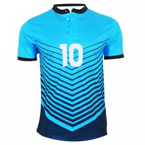 เสื้อเจอร์ซีย์ผู้ชายแบบซับลิเมชั่น แขนสั้น คอตั้ง ผ้าโพลีเอสเตอร์ ระบายเหงื่อได้ดี สีตัดต่อ ทรงพอดีตัว เหมาะสำหรับเล่นกีฬาฤดูร้อน รับผลิตแบบ OEM - Product Image 4