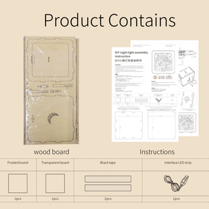 Puzzles en bois 3D pour adultes - Kit modèle ciel étoilé, lumières de nuit, décorations de bureau et cadeaux d'anniversaire pour femmes - Product Image 4