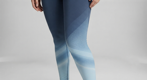 High Spandex Heat-Transfer Printed <b>Textured</b> Full Length Yoga <b>Leggings</b> Four Way Stretch Breathable Quick Dry Elastic Waist 180g - Product Image 5