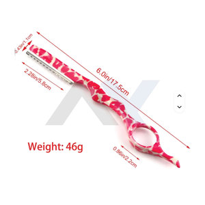 มีดโกนตัดผมแบบใช้น้ำคุณภาพระดับมืออาชีพสำหรับร้านเสริมสวย พร้อมใบมีดคุณภาพสูง มีให้เลือก 5 สีสันสดใส - Product Image 4