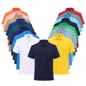 Chemises pour hommes personnalisées en gros, 100 % coton, écologiques, tricotées unies, à manches courtes, style décontracté vintage, pour le golf - Product Image 2