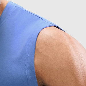 Men's Summer New Design Stretchy <b>Tank</b> <b>Top</b> Round Neck Cut Out Vest Running Wear Outdoor Fashion Breathable <b>Loose</b> Fit Quick Dry - Product Image 5