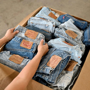 Jeans pour hommes en gros, marque privée, logo client, 100% coton, haute qualité, pantalon en denim classique formel, jeans pour hommes marque privée - Product Image 3
