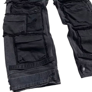 Pantalones Vaqueros Casuales para Hombre con Logotipo Personalizado, Último Diseño en Ropa Urbana para Hombre - Product Image 3
