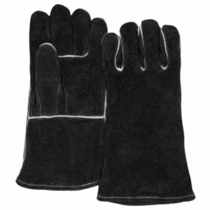 Heavy Duty Industrial Safety Gloves Dexterity Straight <b>Thumb</b> Reinforced Cowhide Split Leather Welding Anti-Vibration Anti-Static - Product Image 6