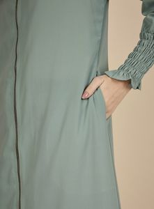 Nueva y Hermosa Abaya de Dubái para Mujer, Kaftán Hecho a Mano, Ropa Islámica Tradicional, Accesorio de Moda, Nuevo Diseño, Abierto por Delante, Poliéster - Product Image 5