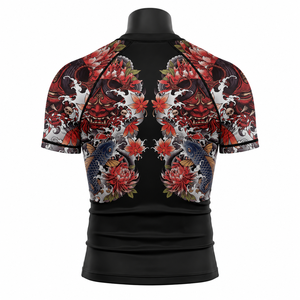 Custom Rash Guard <b>Compression</b> <b>Shirt</b> <b>Men</b>’s Short Sleeve BJJ MMA Training Gym Workout Sublimation Sportswear - Product Image 2