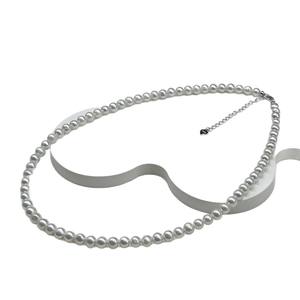 Collier de perles d'eau douce Zhuji 5-6 mm, gris froid rare, extrêmement brillant, riche en eau de mer, perles d'eau douce parfaites, riches en eau de mer - Product Image 5