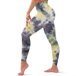 New Arrivals Women Scrunch Butt Yoga Leggings High Gym Waisted PrintedTie Dye Workout Stretchy Leggings Custom Logo Yoga Pants - Product Image 1
